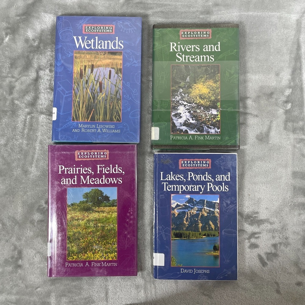 Exploring Ecosystems‎ Books Lot Of 4 Wetlands Lakes Ponds Streams Prairies River